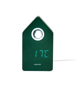 Karlsson Wekker Cuckoo Led - Groen - 9x9x15.8cm