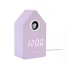 Online Wekker Cuckoo Led - Paars - 9x9x15.8cm Klokken
