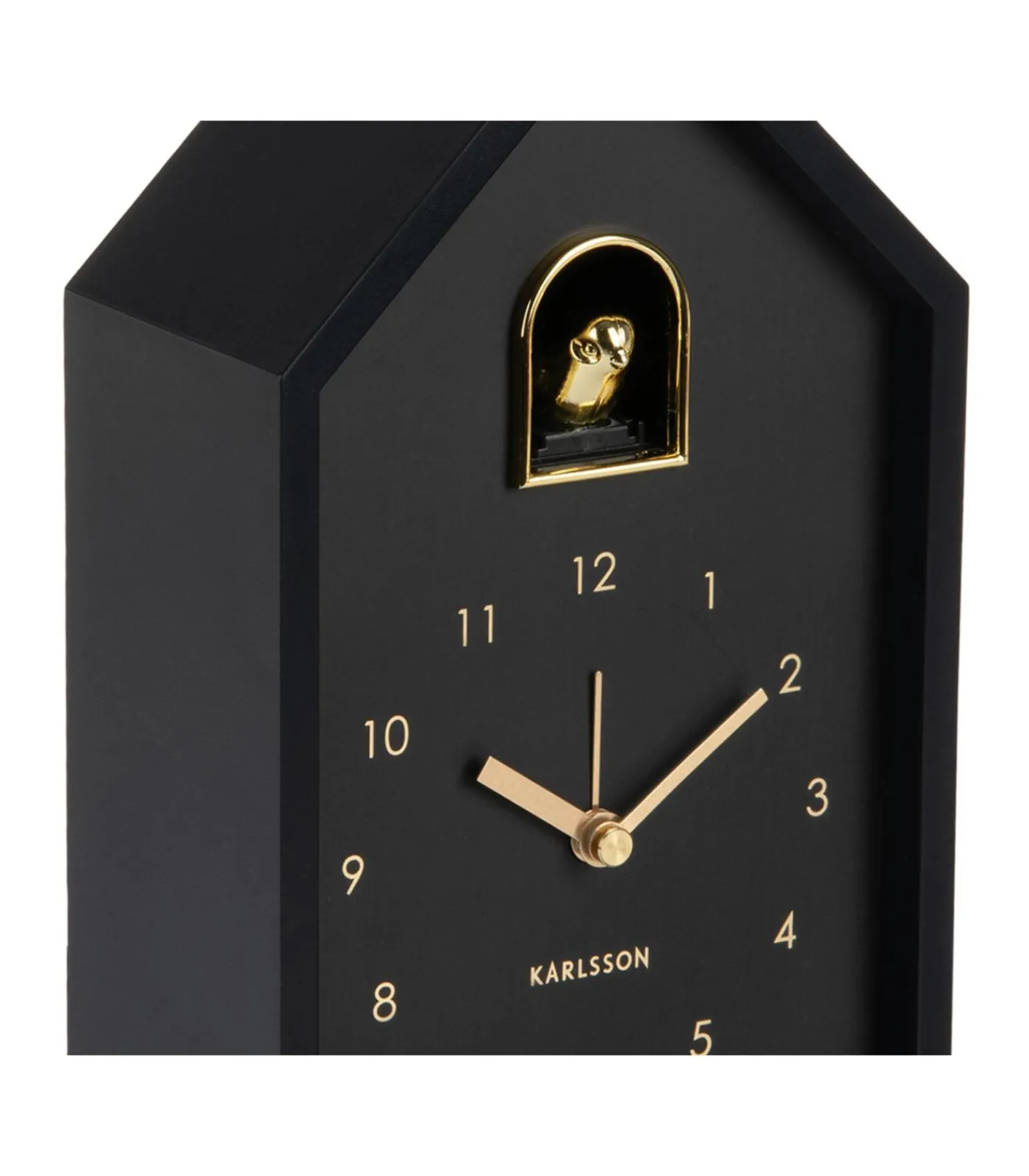 Wekker Modern Cuckoo Oro - Zwart - 15x11.5x20cm Klokken