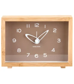 Best Wekker Tipico - Bruin - 19x19x13.8cm Klokken