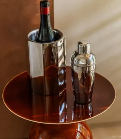 Wijnkoeler 13xH20cm dubbelwandig zilver Nox Keukenaccessoires