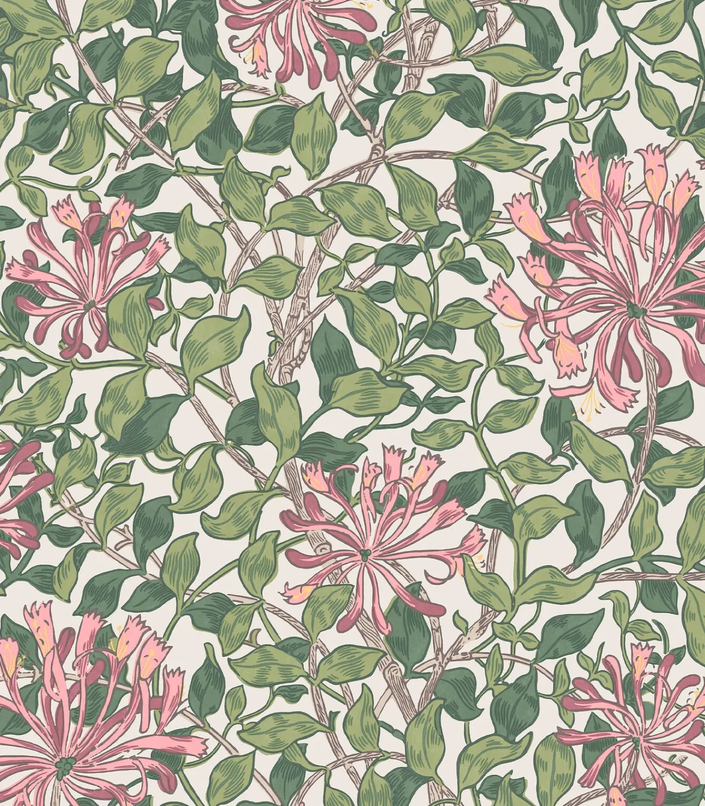 William Morris at Home Vliesbehang - Honeysuckle Blossom - 1000x52