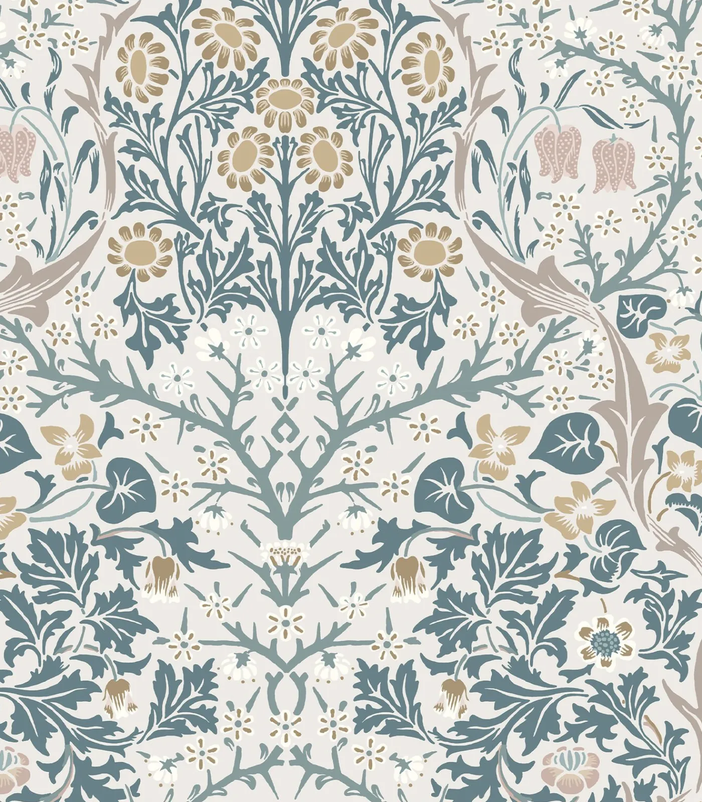 William Morris at Home Vliesbehang - Blackthorn Daydream - 1000x52