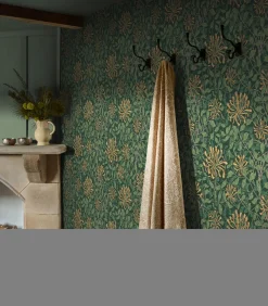 Outlet Vliesbehang - Honeysuckle Verde - 1000x52 Wanddecoratie