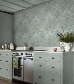 Clearance Vliesbehang - Garden Cottage Blues - 1000x52 Wanddecoratie