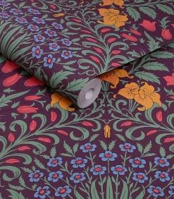 Best Vliesbehang - Garden Dewberry - 1000x52 Wanddecoratie