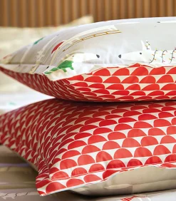 Outlet WINTER FOX Neige - Kussensloop Perkaal Katoen Kussenslopen