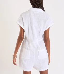 DAMES Banana Moon Wit overhemd met korte mouwen NATAL CHERYLL