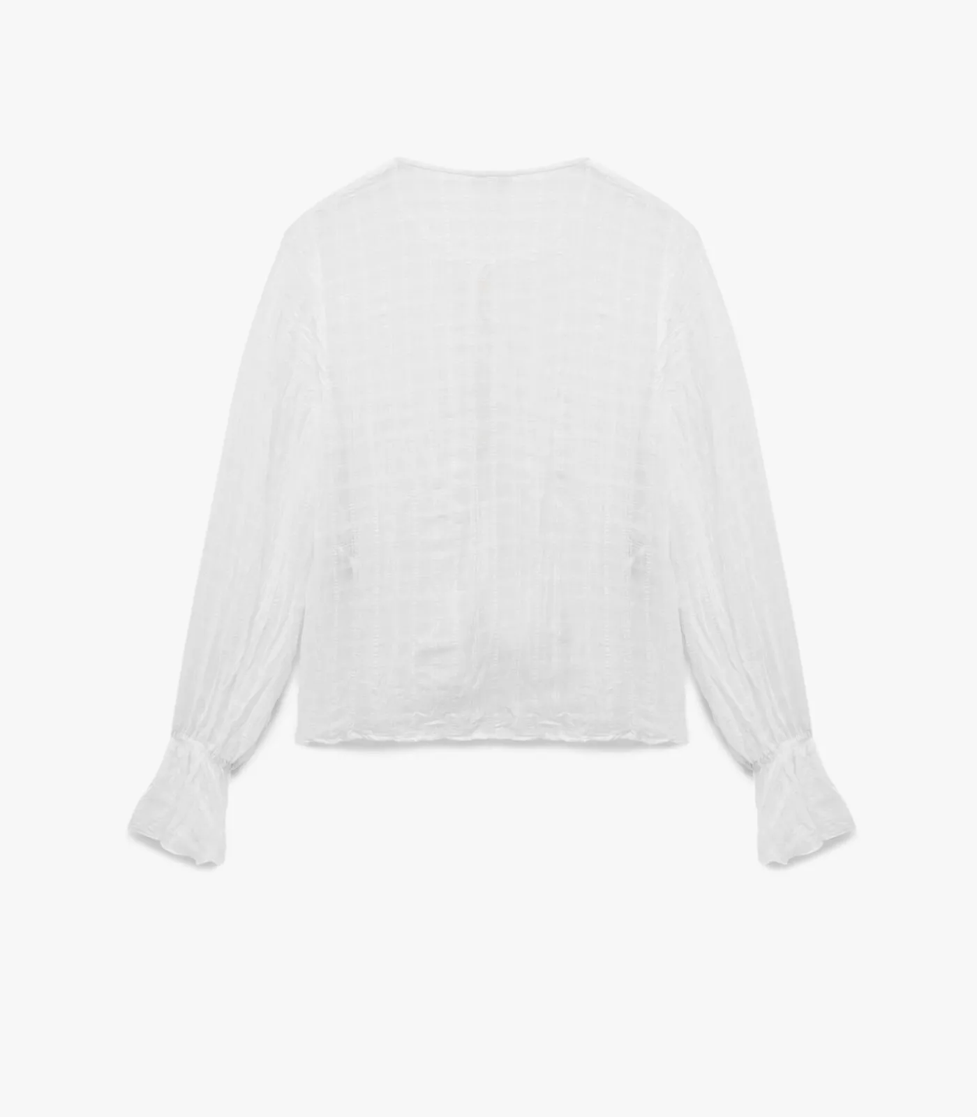 Online Witte Blouse Met Lange Mouwen En Volants DAMES Overhemden & Blouses