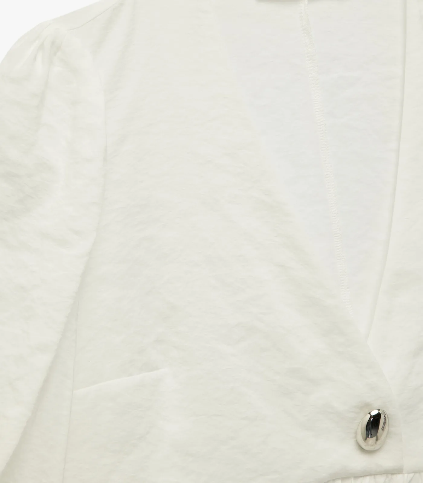 DAMES Koton Witte Blouse V-hals 3/4 Mouwen Peplum