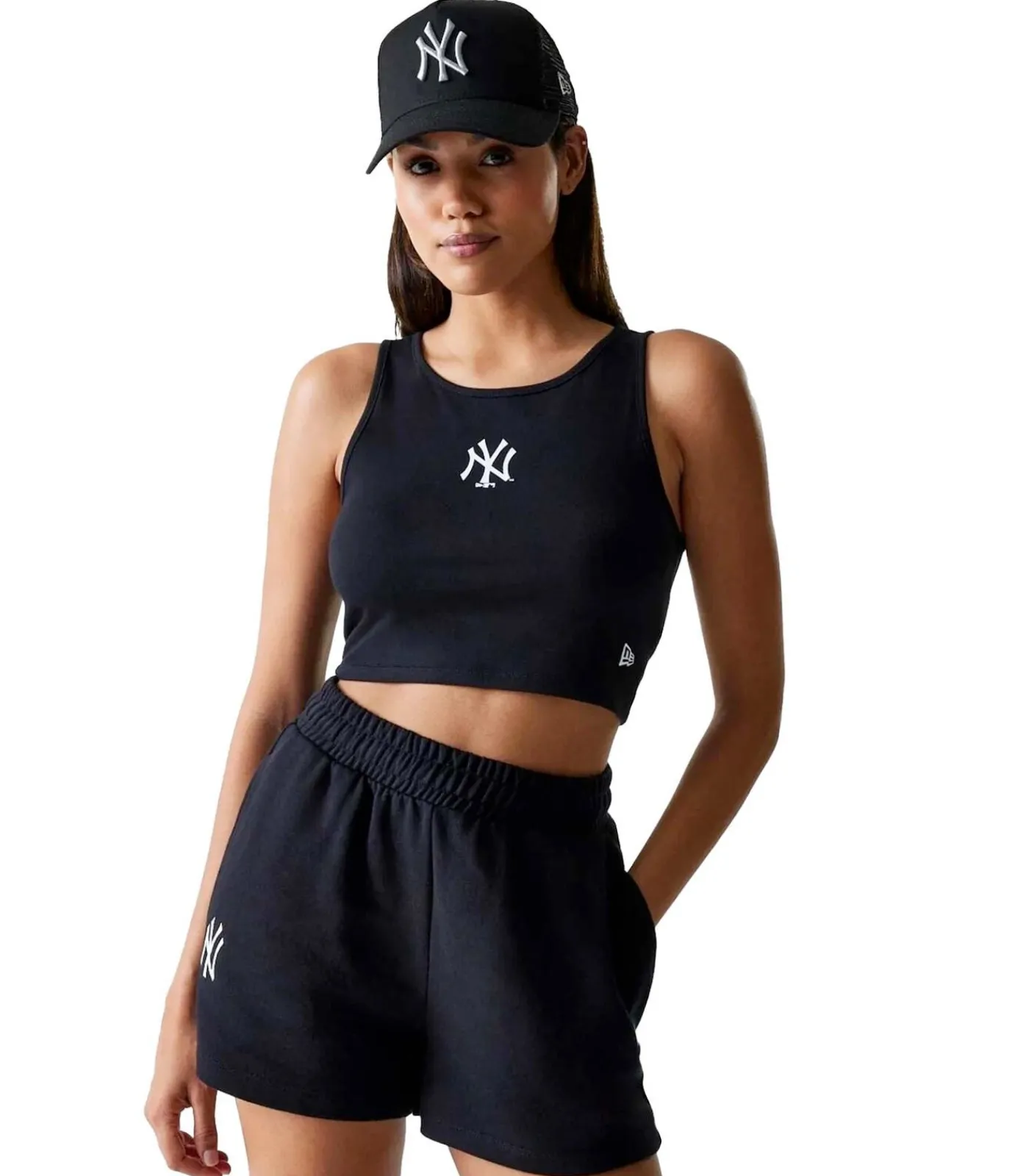 Best Wmns Mlb Midi Le Crop Tank Neyyan Blk DAMES T-Shirts & Tops