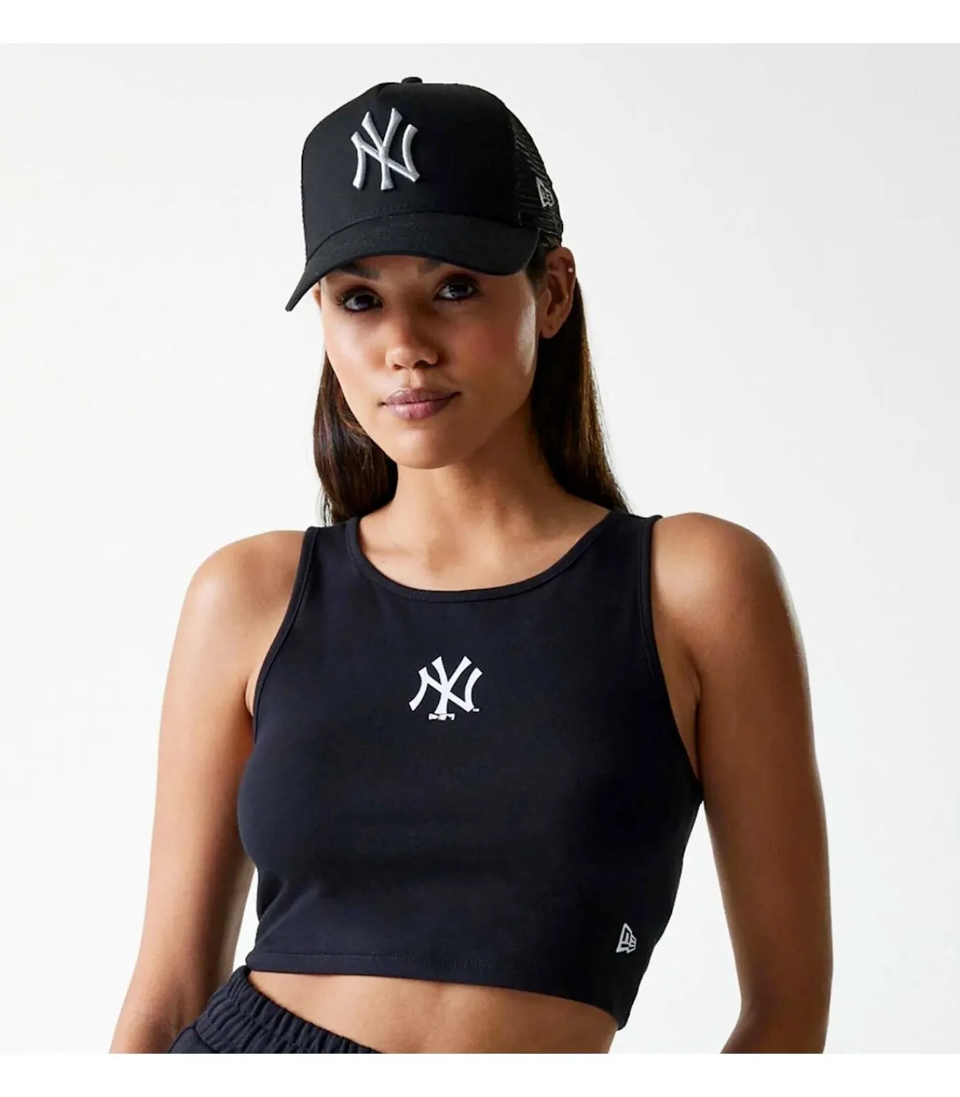 Best Wmns Mlb Midi Le Crop Tank Neyyan Blk DAMES T-Shirts & Tops