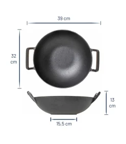 Blackwell Wokpan / Wadjan - Gietijzer - ø 32 cm - zonder anti-aanbaklaag