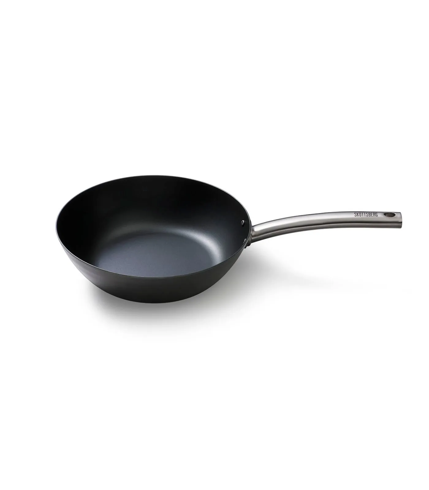 Online Wokpan Plaatstaal 28 cm Carbon Steel - alle warmtebronnen - Inductie Potten & Pannen