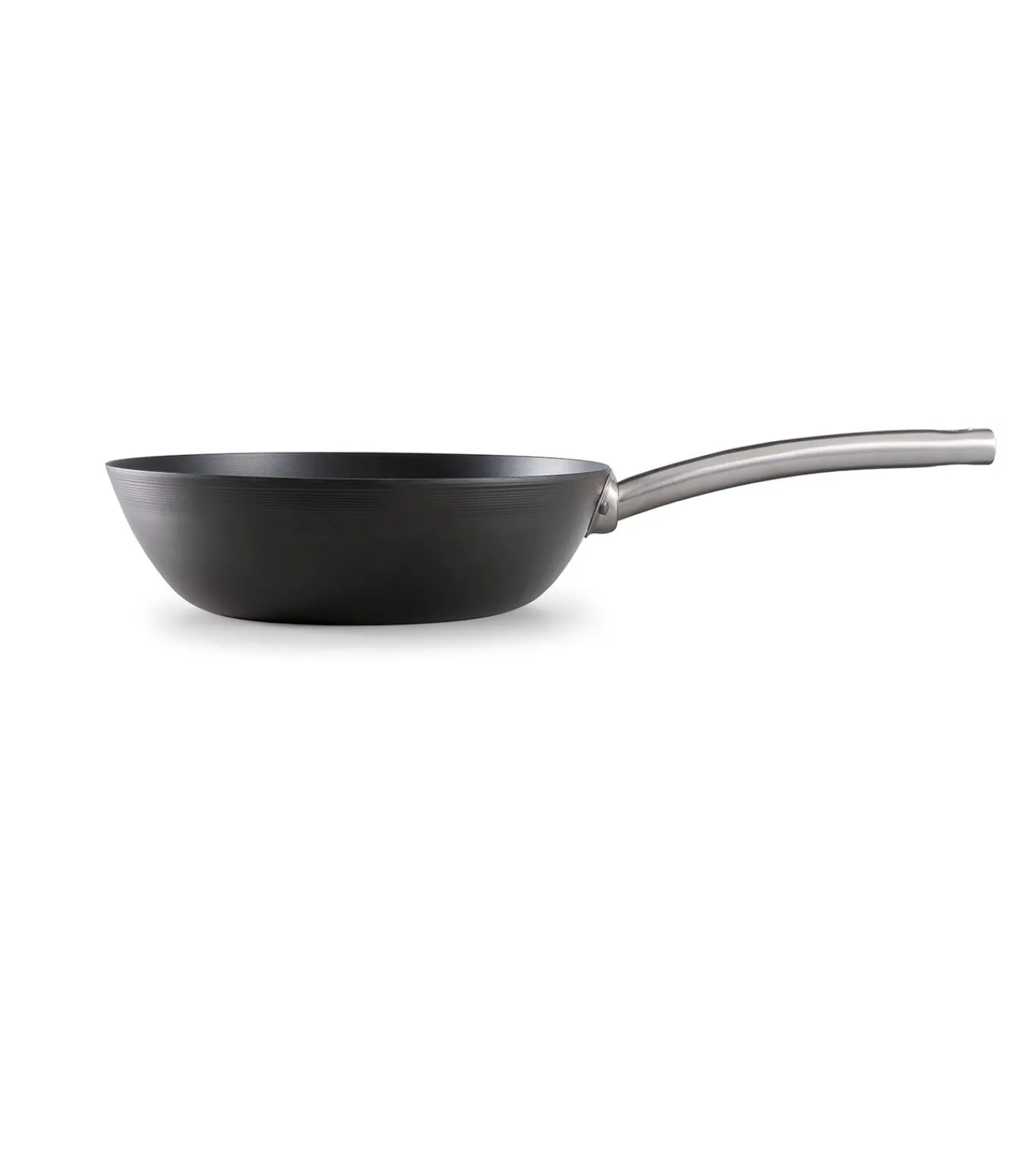 Online Wokpan Plaatstaal 28 cm Carbon Steel - alle warmtebronnen - Inductie Potten & Pannen