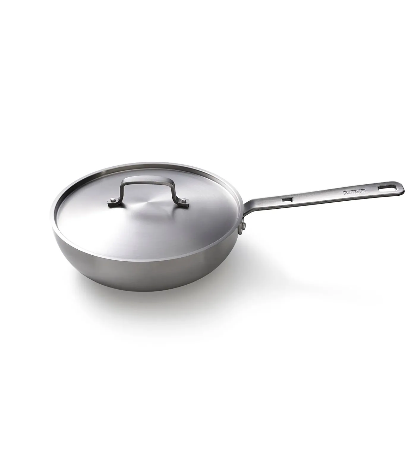 SKOTTSBERG Wokpan Roestvrijstaal 28 cm Stainless Steel - alle warmtebronnen - Inductie