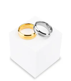 Heren TrendFox Wolfraam Heren Ring - Tungsten - Zilver Kleurig