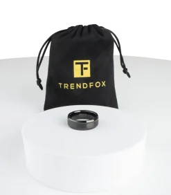 Heren TrendFox Wolfraam Heren Ring - Tungsten - Zwart