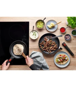 Discount EcoLite QXR Koekenpan inductie met afneembare greep - Ø240mm - Zwart Potten & Pannen