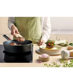 Discount EcoLogic QXR Hapjespan inductie met afneembare greep - Ø280mm - H 70mm - Zwart Potten & Pannen