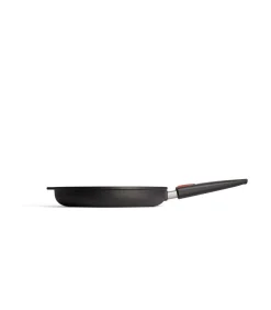 Woll Nowo Titanium Vispan ovaal inductie met afneembare greep - 380x284x50mm - Zwart