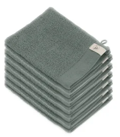 Walra 12x Soft Cotton Washandjes Legergroen