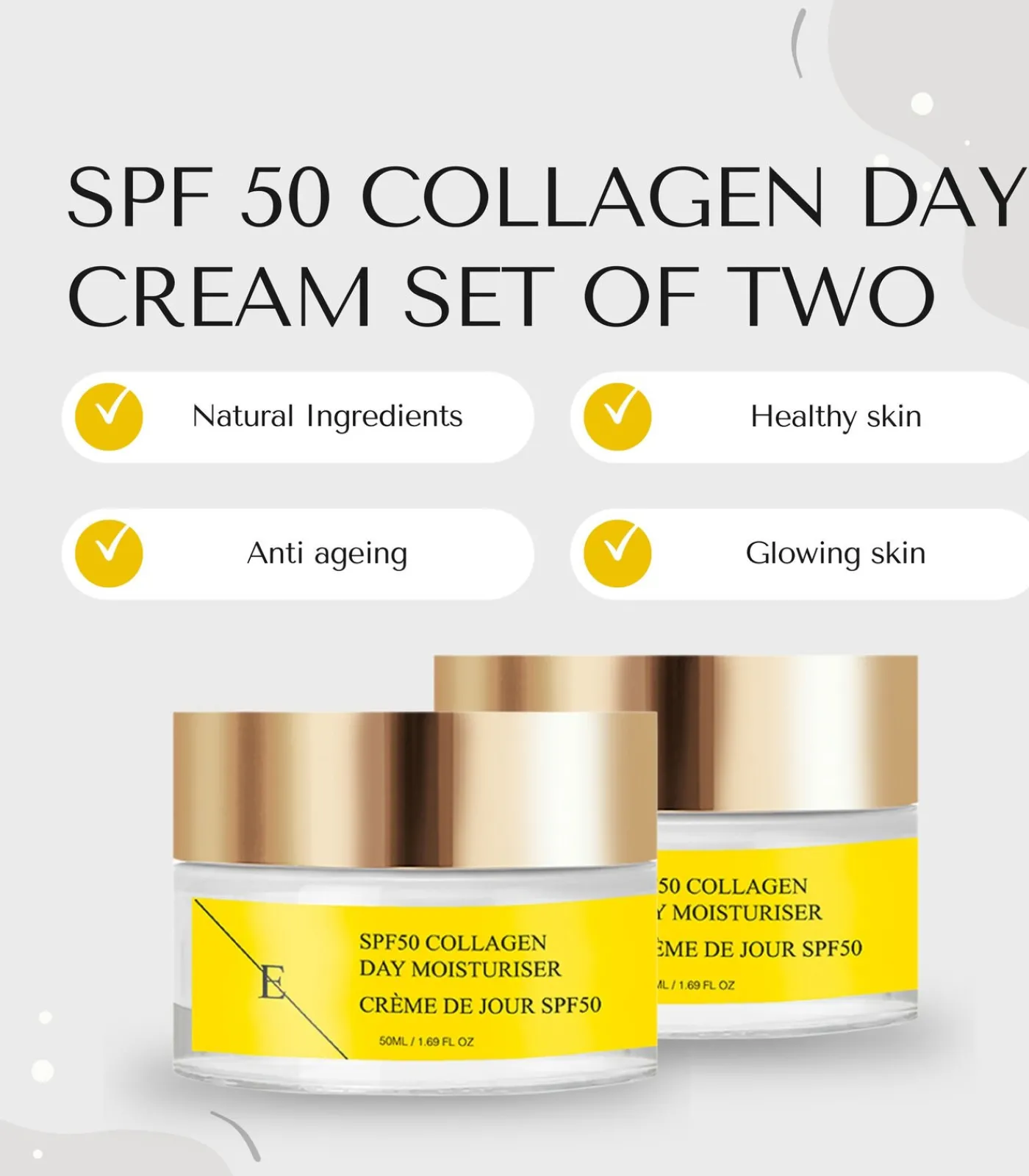 Best 2x SPF Collageen Dagcrème Gezicht Sets