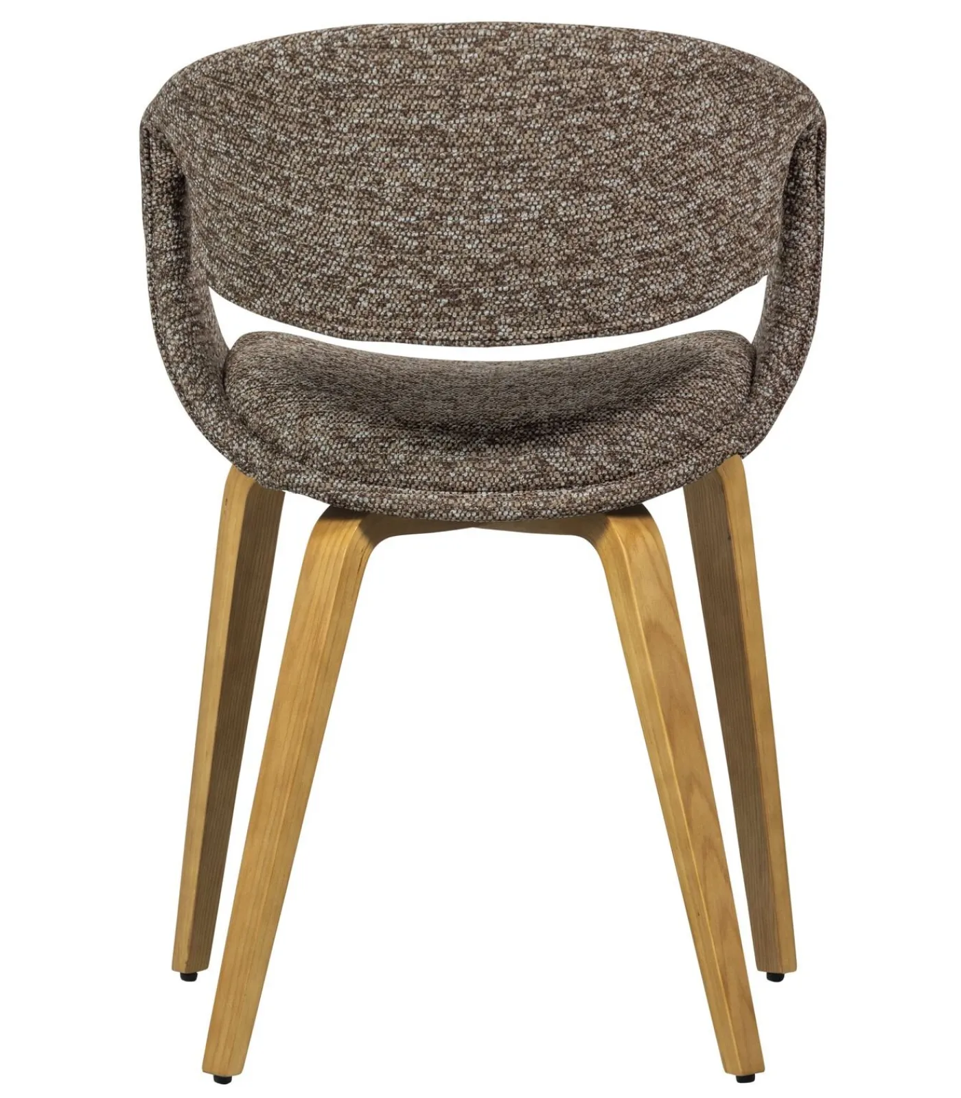 Discount Yossi Eetkamerstoelen Houten Naturel Poot - Bruin - Set van 6 Stoelen