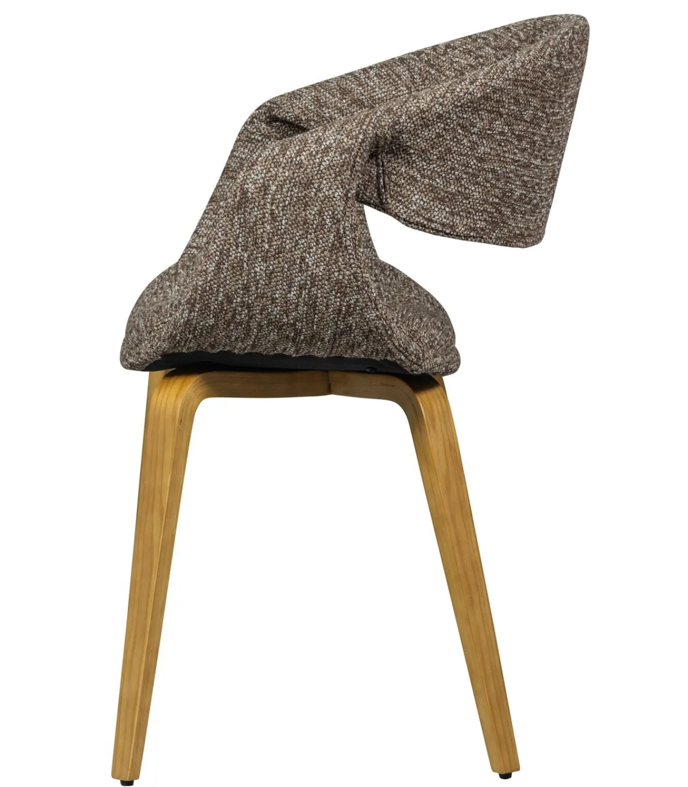 Discount Yossi Eetkamerstoelen Houten Naturel Poot - Bruin - Set van 6 Stoelen