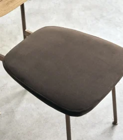 Discount Yutapi - Eiken stoel brown Stoelen