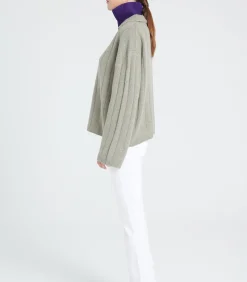 Hot ZAYA 17 Peter Pan Kraag Trui 6 laags - 100% kasjmier DAMES T-Shirts & Tops