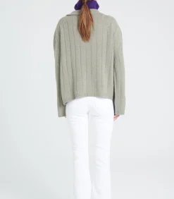 Hot ZAYA 17 Peter Pan Kraag Trui 6 laags - 100% kasjmier DAMES T-Shirts & Tops