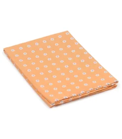 Heren Suitable Zijde Pochet Abrikoos Print Flower