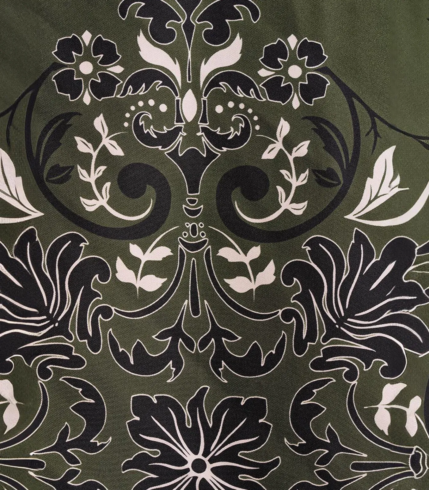 DAMES La Fée Maraboutée Zijde sjaal met kaki bandana print