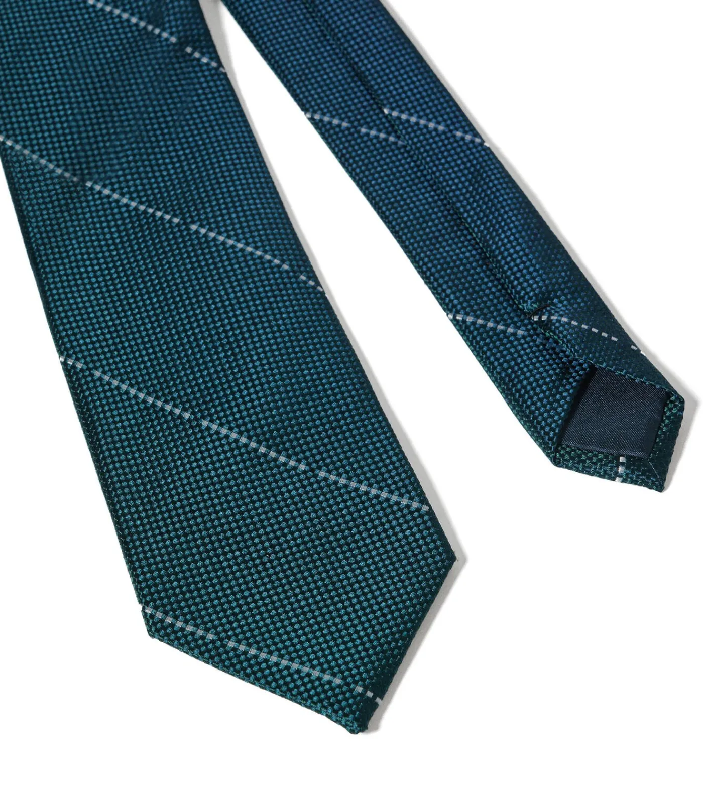 Heren Polo Club Zijden stropdas met ruitpatroon en -logo