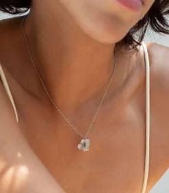 DAMES Joidart Zilveren ketting Pampalonia met bloemhanger