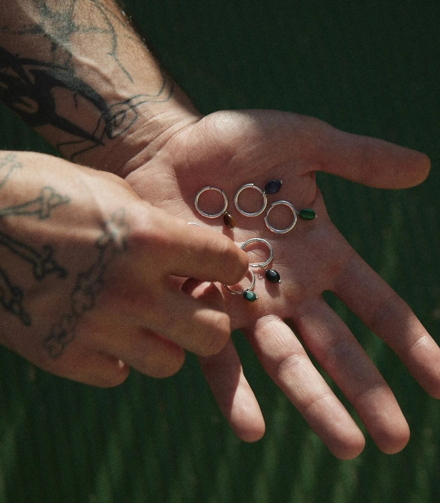 New ZILVEREN PIERCING HEREN CREOOL ROQUE Heren Oorbellen