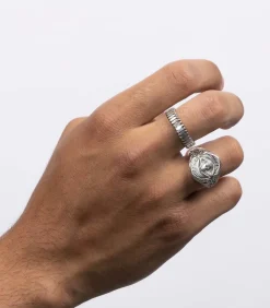 Heren MES BIJOUX Zilveren ring voor mannen 