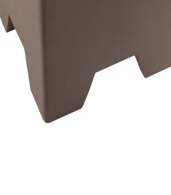 WOOOD Zina Bijzettafel Hoog - Cement - Bruin - 51x36x36