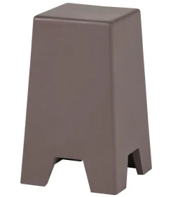 WOOOD Zina Bijzettafel Hoog - Cement - Bruin - 51x36x36