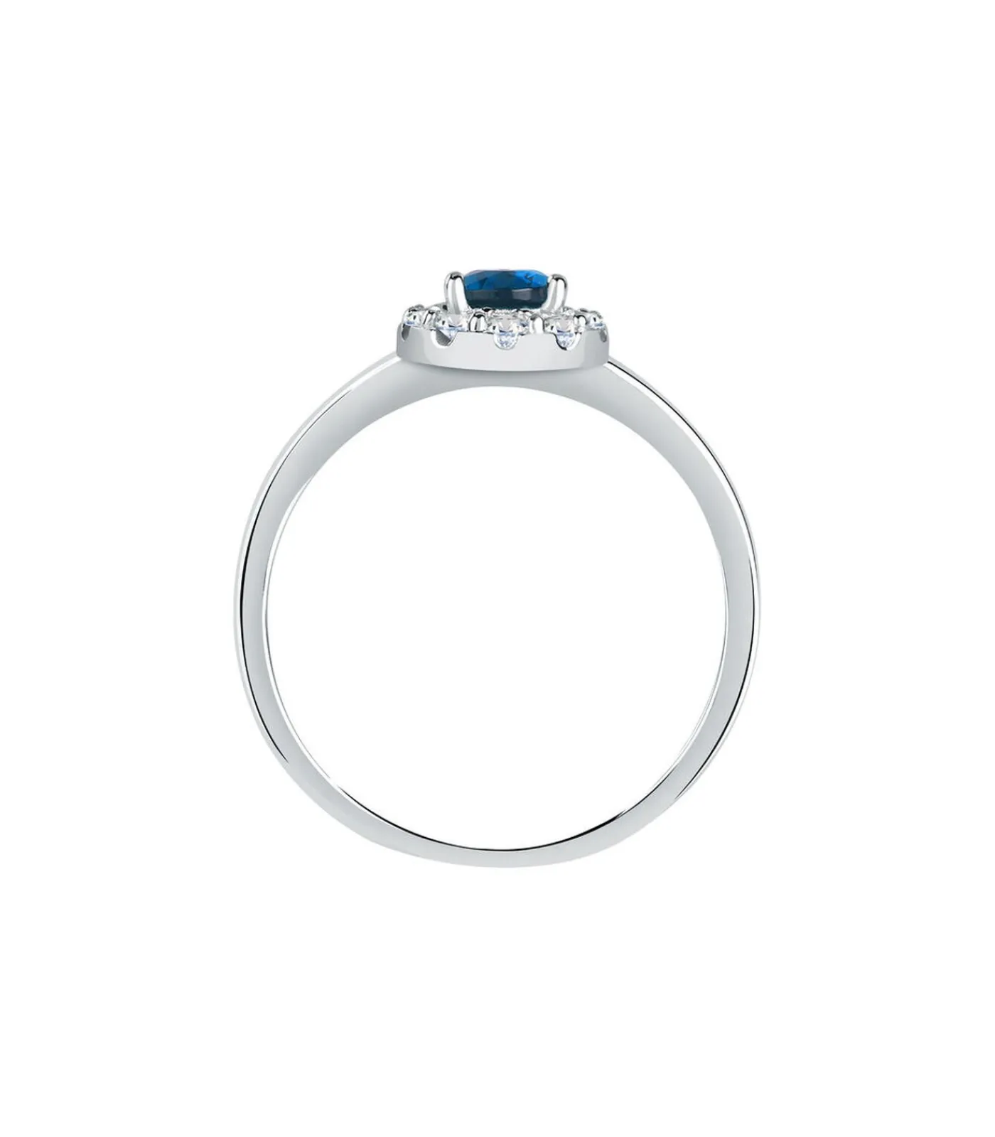 DAMES Bluespirit Zirkoon ring, Zilver 925 Aurora