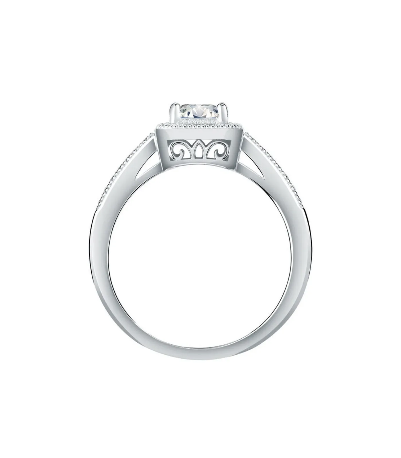 DAMES Bluespirit Zirkoon ring, Zilver 925 B-CLASSIC