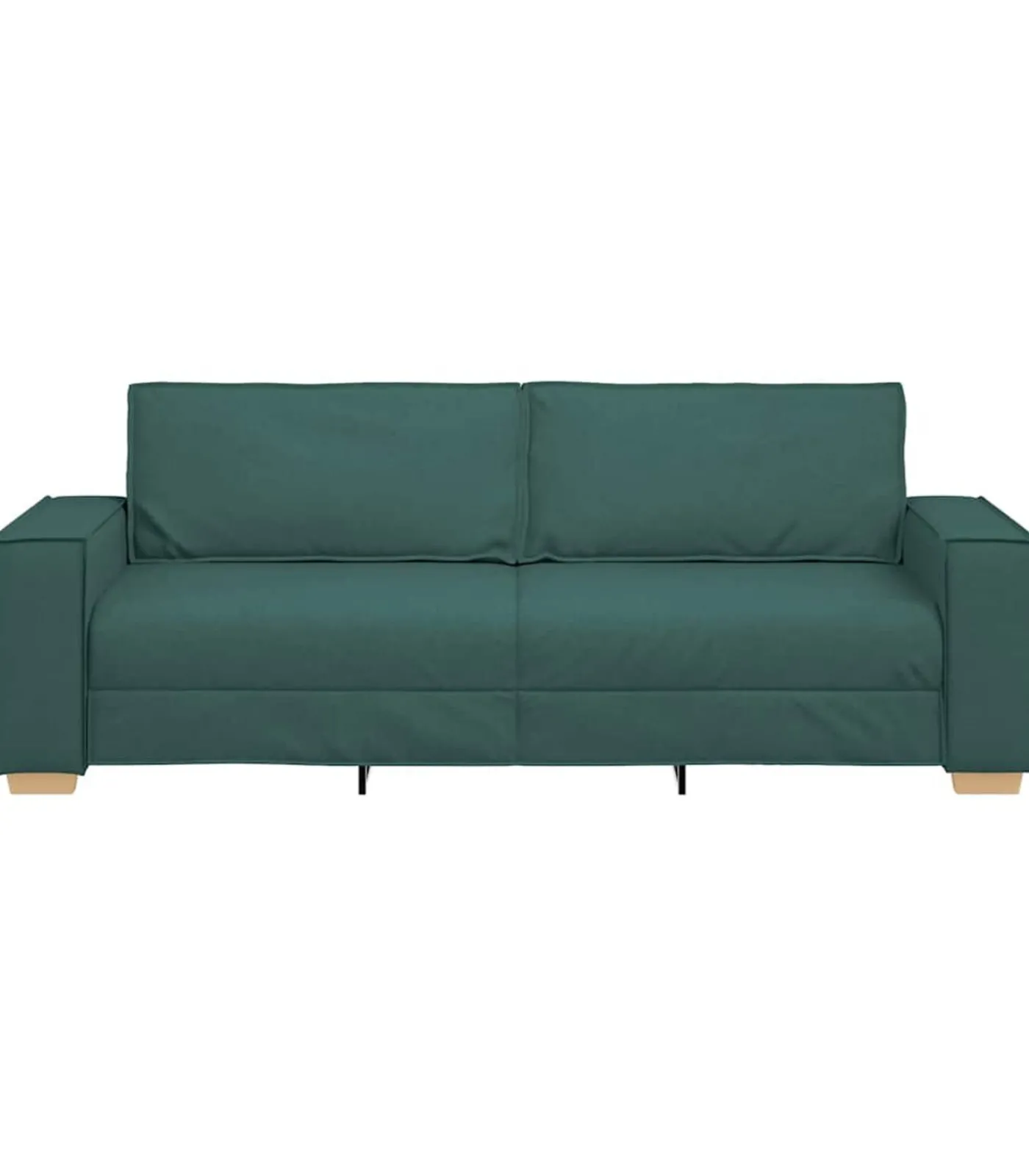 Hot 3-Zits Sofa met kussen Donkergroen 220 x 78 x 84 cm Stof Zetels