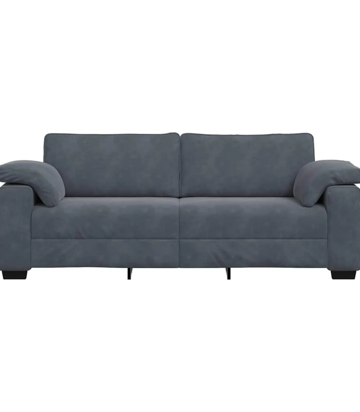 vidaXL 3-zitsbank 178 cm fluweel donkergrijs