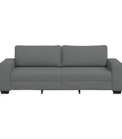 Clearance 3-zitsbank 180 cm stof donkergrijs Zetels