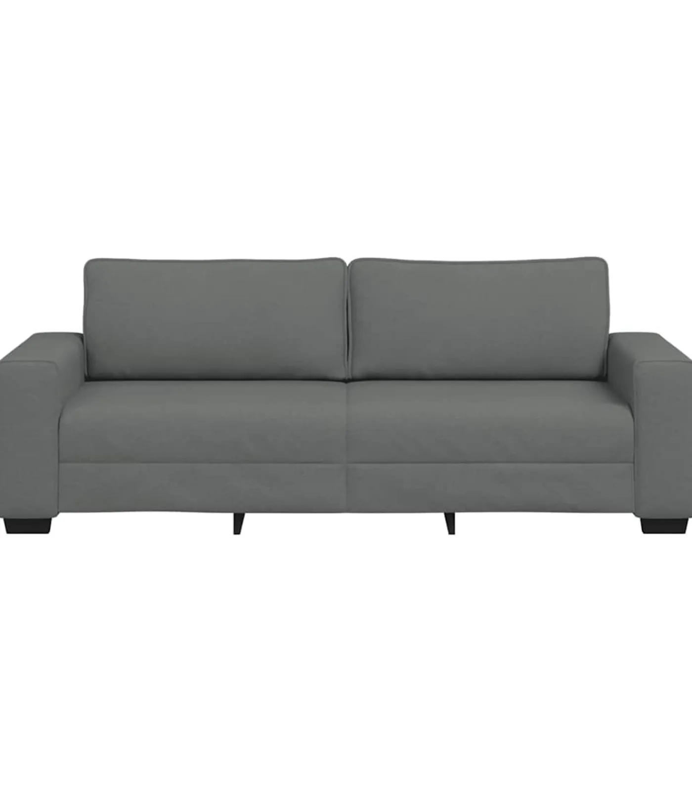 Clearance 3-zitsbank 180 cm stof donkergrijs Zetels