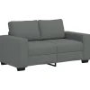 Discount 2-zitsbank 120 cm stof donkergrijs Zetels