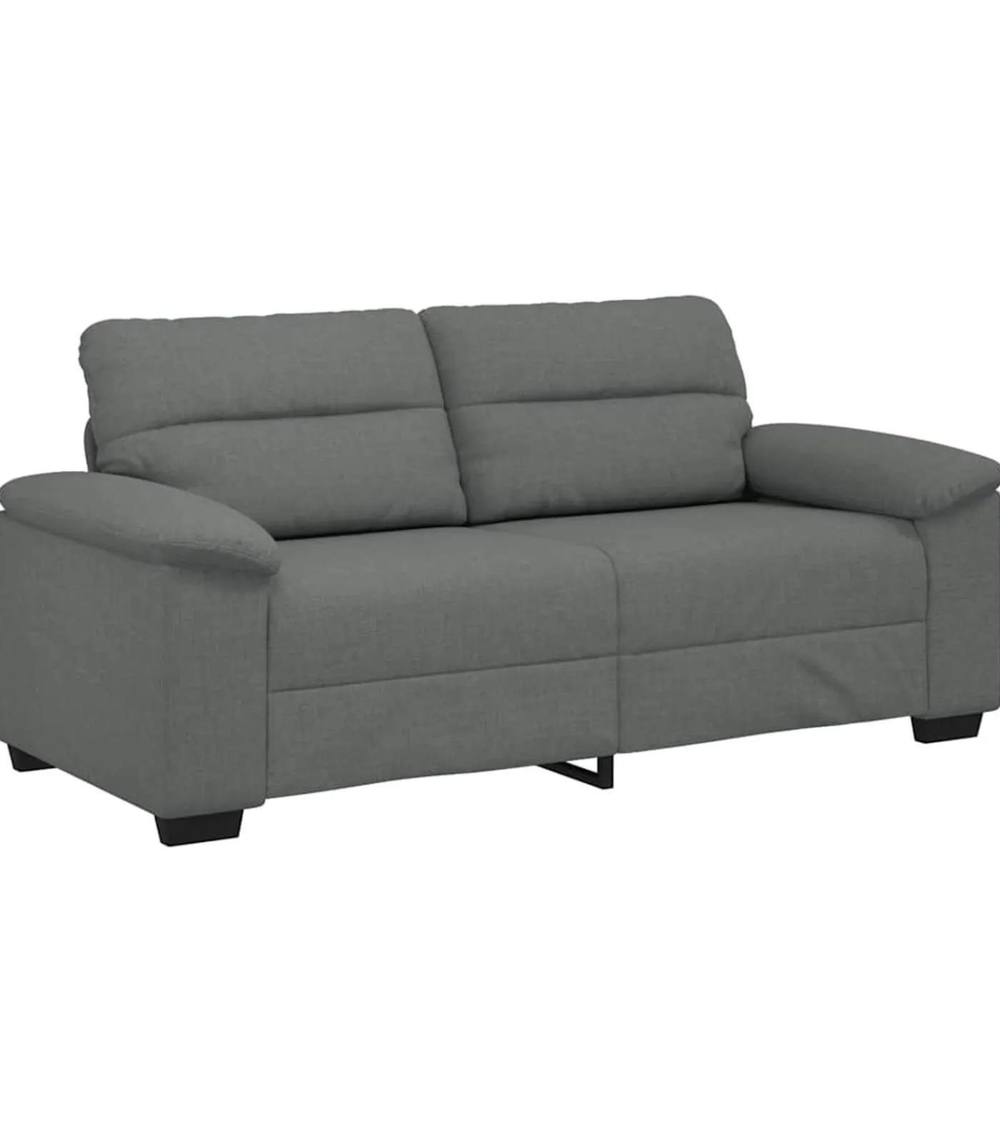 vidaXL 2-zitsbank 140 cm stof donkergrijs