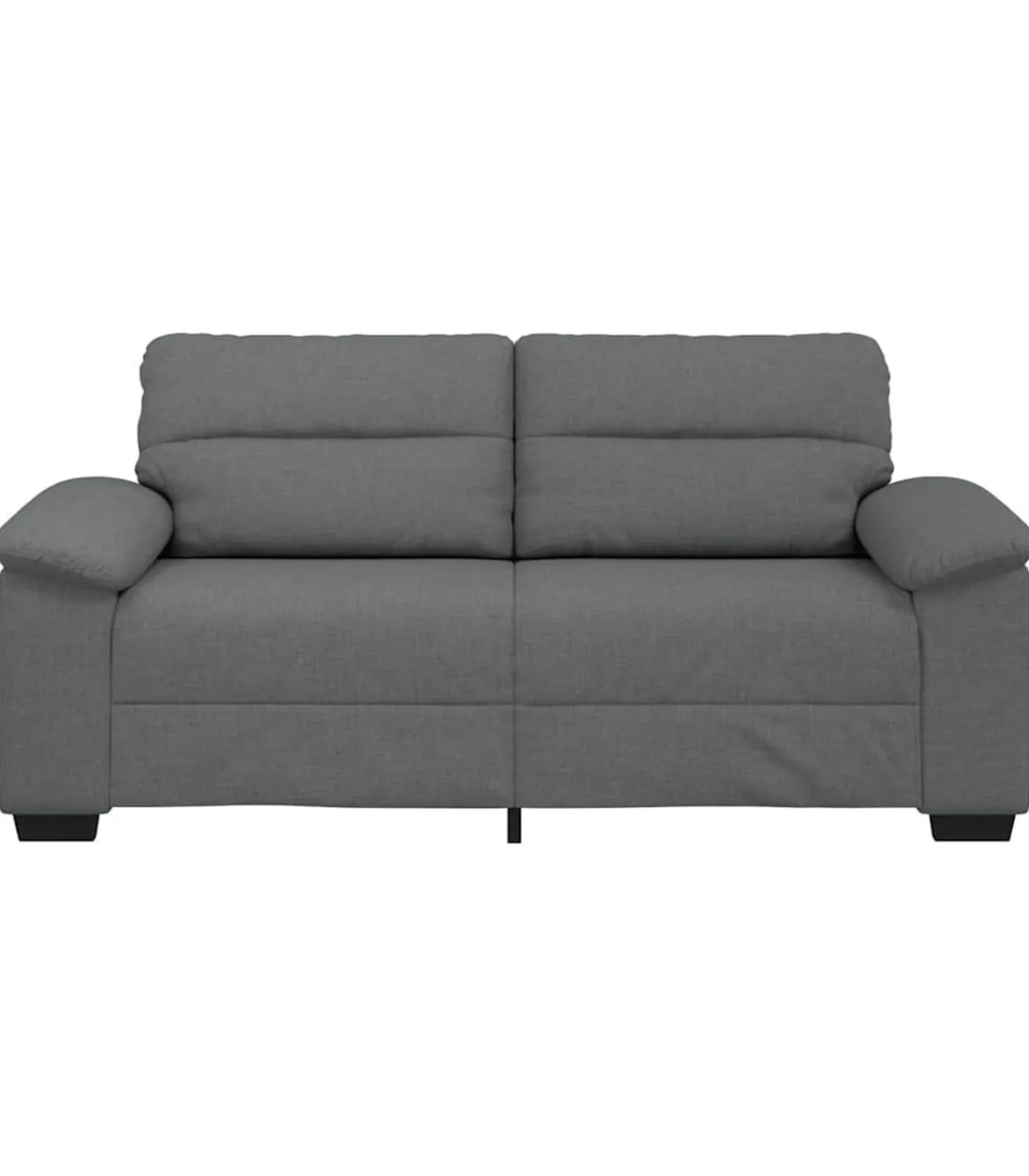 vidaXL 2-zitsbank 140 cm stof donkergrijs