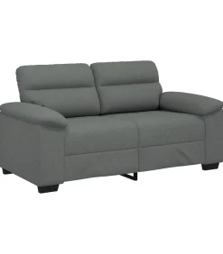 vidaXL 2-zitsbank 120 cm stof donkergrijs